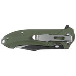 Fox Outdoor Bushcraft Klappmesser mit G10 Griff, oliv grün