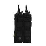 101 Inc open dubbele pistool magazijntas Molle, zwart
