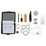MFH kit de survie combat 36 pièces, boîtier ABS, vert olive