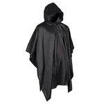 Mil-tec Poncho, black, 203 x 127 cm, 0,15 mm
