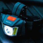 Nebo Einstein 250 LED hoofdlamp IP44 2-kleuren, 3x AAA