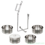 Fox outdoor Voedselcontainer, 4-delig, RVS