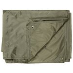 MFH Tarpaulin, 190T polyester, vert olive, yeux en métal, 400 x 500CM