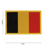 Fostex velcro emblem fabric fine woven flag Belgium #7131