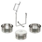 Fox outdoor Voedselcontainer, 3 delig, RVS