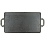 Fox outdoor griddle made of cast iron with 2 handles