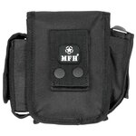 MFH Tactical waist bag with 3 compartments, black