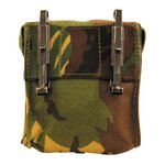 Dutch army compact magazine pouch, alice clips, woodland DPM