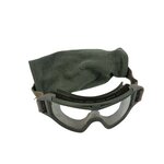 Revision Desert Locust ballistic safety glasses with clear lens and protective case