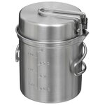 Fox Outdoor Kochset 2-teilig, Topf / Pfanne, Edelstahl