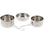 Fox Outdoor Czech Kochset 3-teilig, Edelstahl