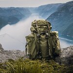 101 Inc Commando Rucksack, 86 l, mit Daybag Seitentaschen, oliv grün