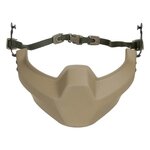 Revision (Galvion) Batlskin mandible guard for UK Virtus and Cobra helmets, coyote tan