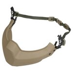 Revision (Galvion) Batlskin mandible guard for UK Virtus and Cobra helmets, coyote tan