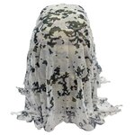 AB filet utilitaire Skarpo, IRR, 140 x 140 cm, M05 snow camo