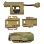 Princeton Tec MPLS Taktische LED Stirnlampe/Helmlampe, 3-farbig + IR, Coyote Tan