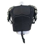 Magforce Riot Gear Schlagfeste Weste mit Schritt- und Oberarmprotektoren, schwarz