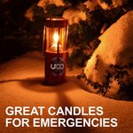 Uco 9 hour Candle White, 3 pack