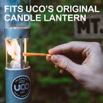 Uco 9 hour Candle White, 3 pack