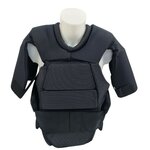 Magforce Riot Gear impact-resistant covert vest with upper arm protectors, black
