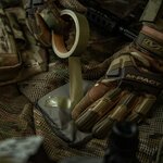 M-Tac Verstärktes Gaffa Klebeband mitt hohe Klebkraft OD grün 25MM/10M