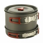 M-Tac batterie de cuisine compacte pour 4 à 5 personnes, en aluminium