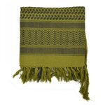Dutch Army shemagh desert scarf, green-black