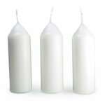 Uco 9 uurs kaars wit, 3 pack
