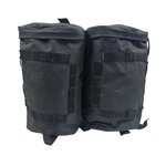 ARWY Alpine Daypack Rucksack / Seitentaschen 2x10L, schwarz