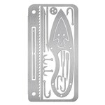 PSK EDC survival kaarten set 4-delig met tas, RVS