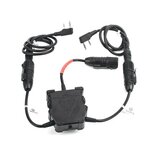 WADSN R3 Kenwood / Nato jack dual TCI PTT headset adapter 2-pin connector