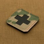 M-Tac Patch Medic Cross Laser Cut, 45 x 45 mm, Multicam / Black