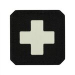 M-Tac Patch Medic Cross Laser Cut, 45 x 45 mm, GID Fluorescent Reflective, Black/White