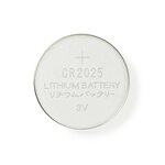 Nedis Lithium Knopfzellenbatterie CR2025 3 V DC, 5er-Pack