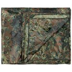 MFH Tarpaulin, 190T polyester, flecktarn, metal eyes, 200 x 300CM