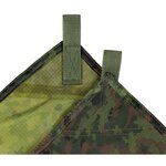 MFH Mehrzweckplane, 210D Oxford Polyester Ripstop, M05 camo, Befestigungsschlaufen, 300 x 300 cm