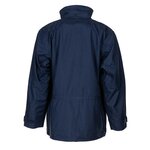 Seyntex hardshell raincoat with hood, fire retardant, antistatic, navy blue