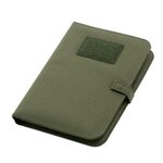 Carnet de notes en polyester Fosco Outdoor grande, vert armée