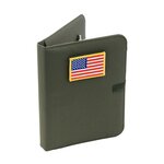 Carnet de notes en polyester Fosco Outdoor grande, vert armée