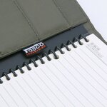 Carnet de notes en polyester Fosco Outdoor grande, vert armée