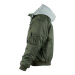 Fostex MA-1 hooded bomber jack, legergroen