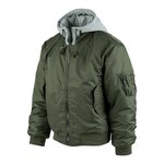 Fostex MA-1 hooded bomber jack, legergroen