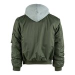 Fostex MA-1 hooded bomber jack, legergroen
