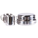 Mil-Tec mess kit / kookset, roestvrij staal, 8-delig