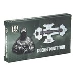 101 Inc Multifunktionales Taschen-Überlebenswerkzeug mit Magnesium Feuerstahl, Edelstahl