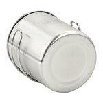 M-Tac veldbeker rond 450 ml, roestvrij staal, opvouwbare handvatten