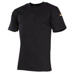 MFH Bundeswehr tropical T-shirt, short sleeve with velcro patches, black