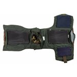 Italian AP95 body armor vest, with kevlar soft and hard armor fillers, full kit, Woodland camo