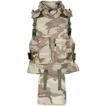 Italienische AP95-Körperschutzweste mit weichen und harten Kevlar-Panzerfüllungen, Desert DPM