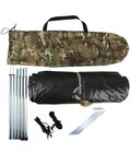 Tente ranger Kombat tactical 2 personnes simple peau, BTP Multicam